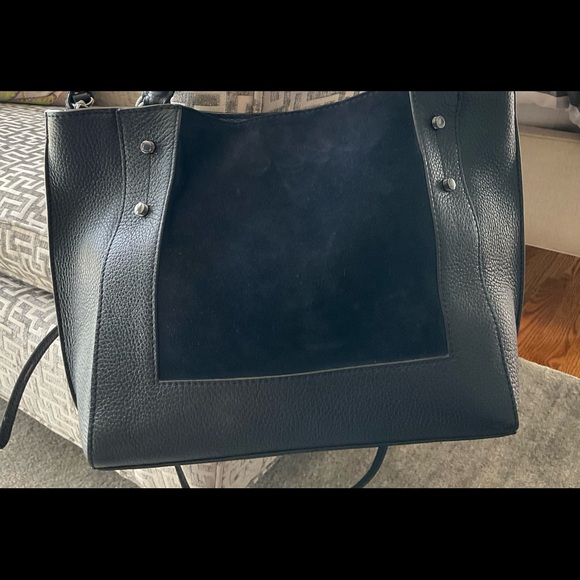 Botkier Dark Navy Leather Handbag - Picture 2 of 3